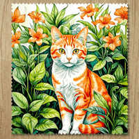 Chiffonnette Chat Paisible