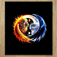 Chiffonnette Lion et Lionne