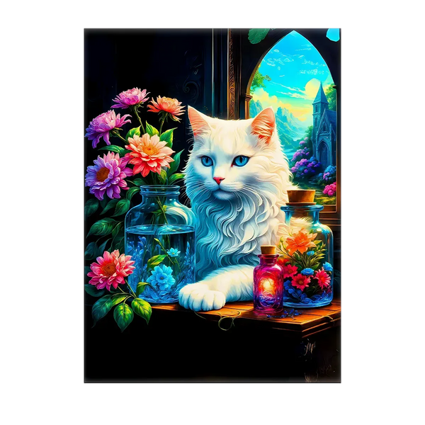 Tableau Chat Royal – 10x15 cm