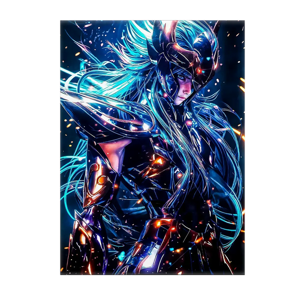 Tableau Chevalier d'Or Aquarius Dark – 10x15 cm