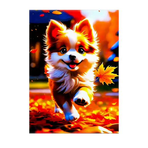 Tableau Chien Roux – 10x15 cm
