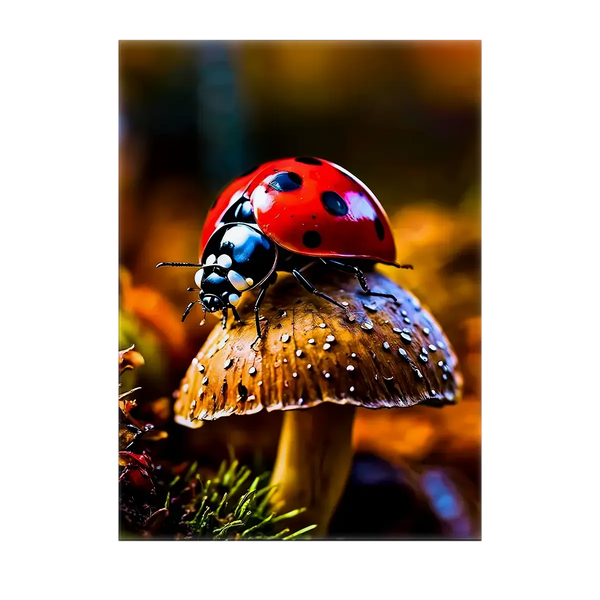 Tableau Coccinelle – 10x15 cm