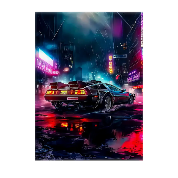 Tableau DeLorean – 10x15 cm