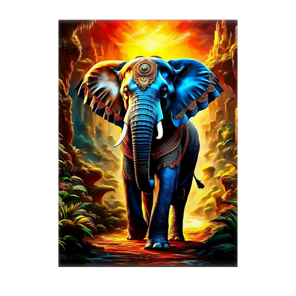 Tableau Elephant Ancien – 10x15 cm