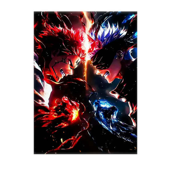 Tableau Gojo VS Sukuna – 10x15 cm