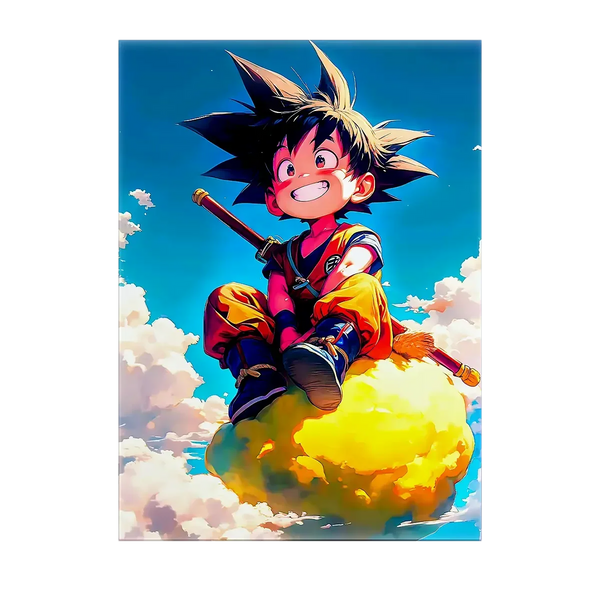 Tableau Goku Nuage Magique – 10x15 cm