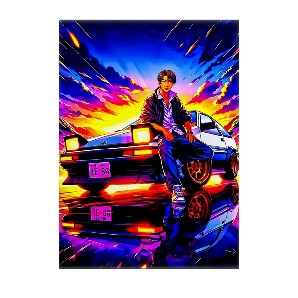 Tableau Initial D – 10x15 cm
