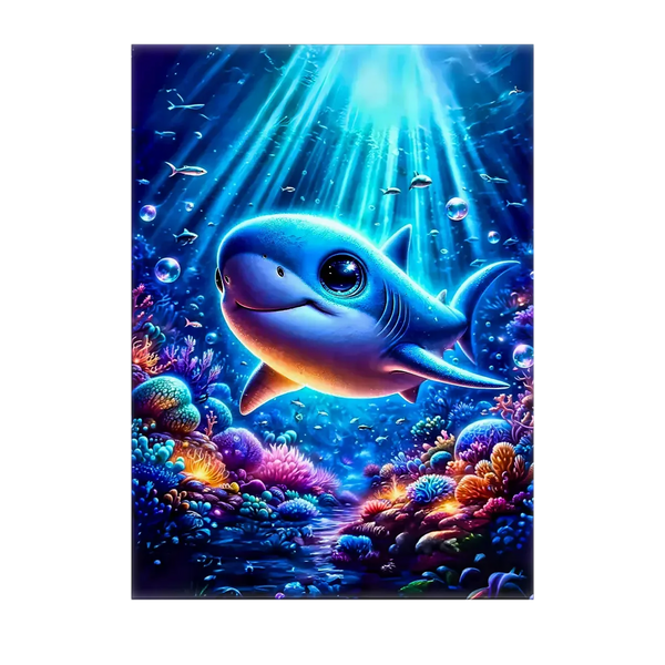 Tableau Requin – 10x15 cm