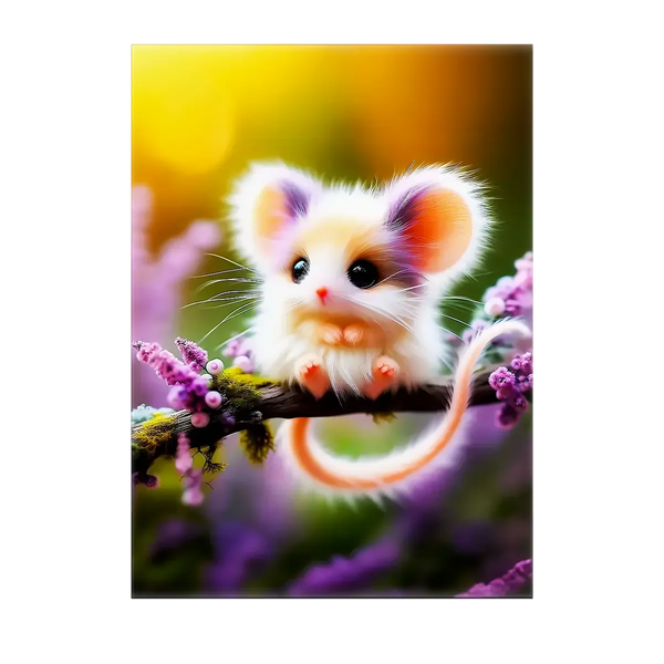 Tableau Souris Mignonne – 10x15 cm
