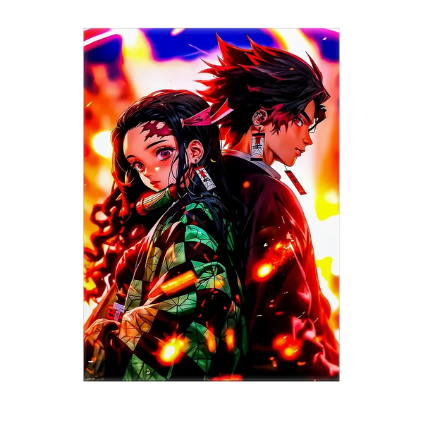 Tableau Tanjiro X Nezuko – 10x15 cm