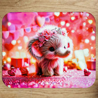 Tapis de Souris Éléphant Rose