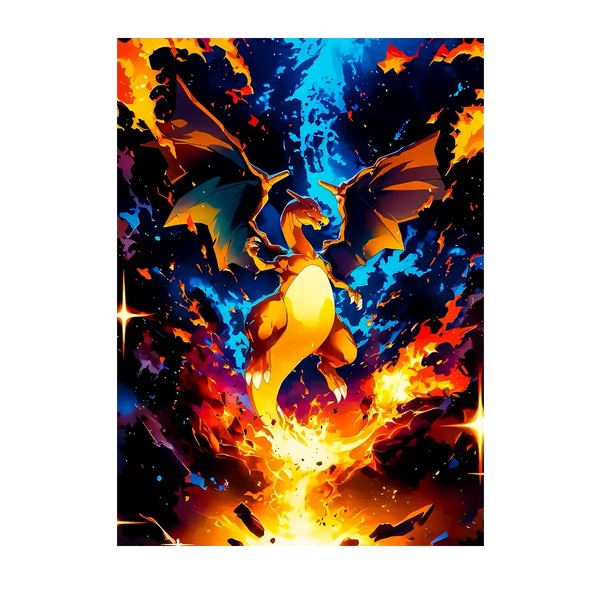 Tableau Dracaufeu – 10x15 cm