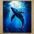 Chiffonnette Baleine Bleue