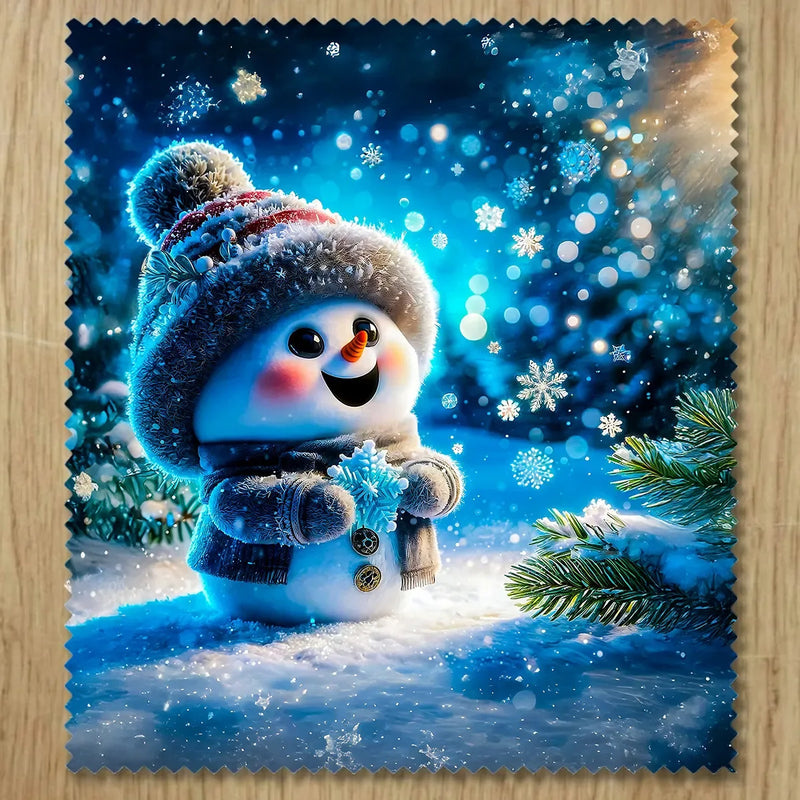 Chiffonnette Bonhomme de Neige Mignon