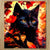 Chiffonnette Chat Automne