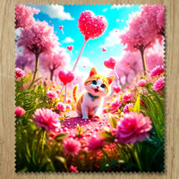 Chiffonnette Chat Coeur