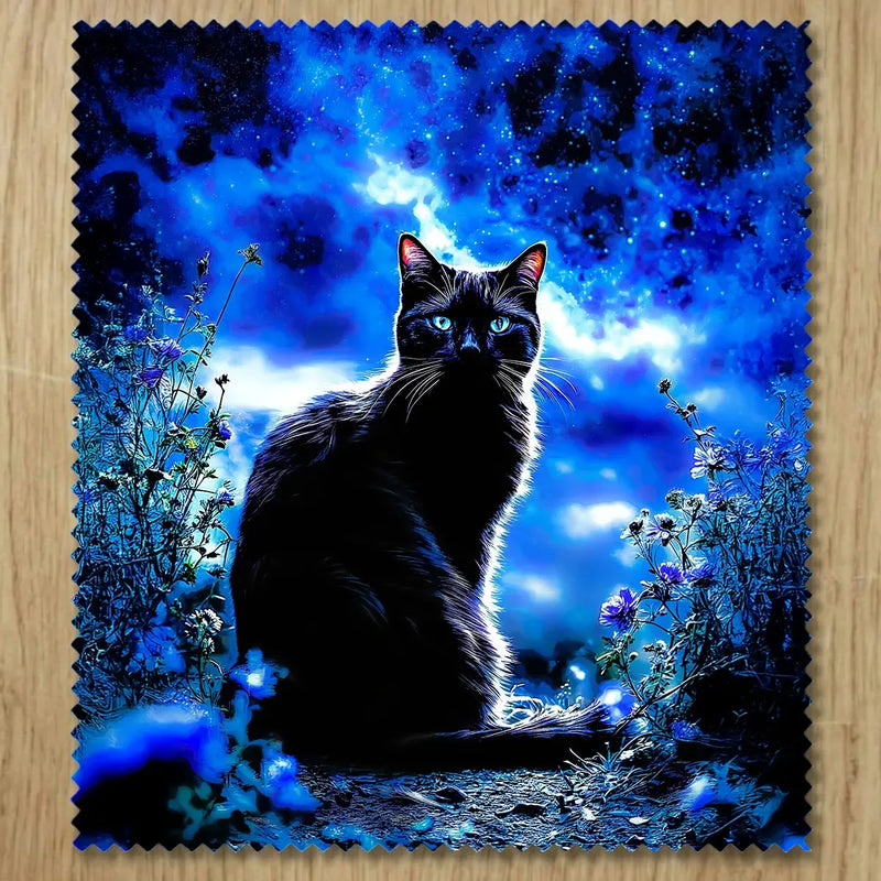 Chiffonnette Chat Noir