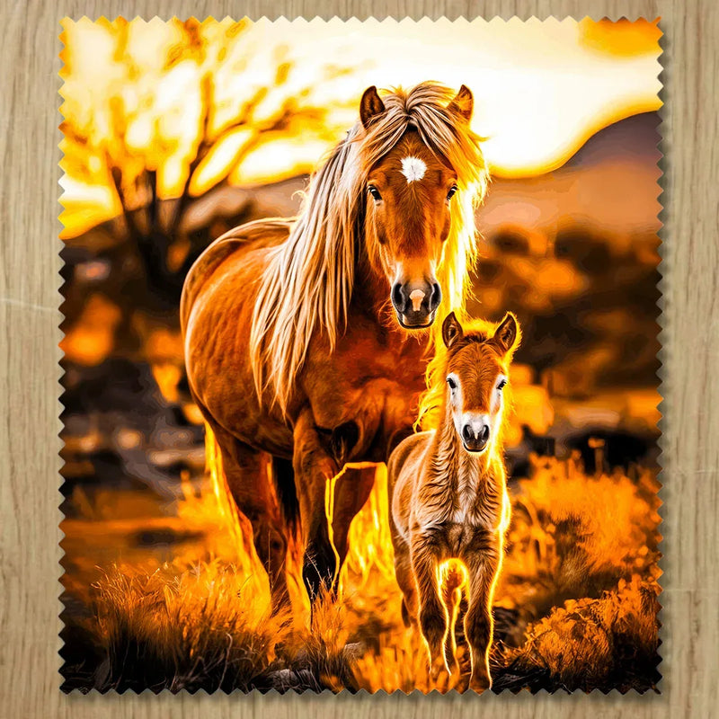 Chiffonnette Cheval Famille