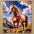 Chiffonnette Cheval Majestueux