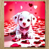 Chiffonnette Chiot Coeur