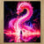 Chiffonnette Dragon Chinois Rose : dragon rose vibrant sur chiffonnette