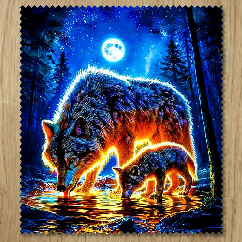 Chiffonnette Loup Famille