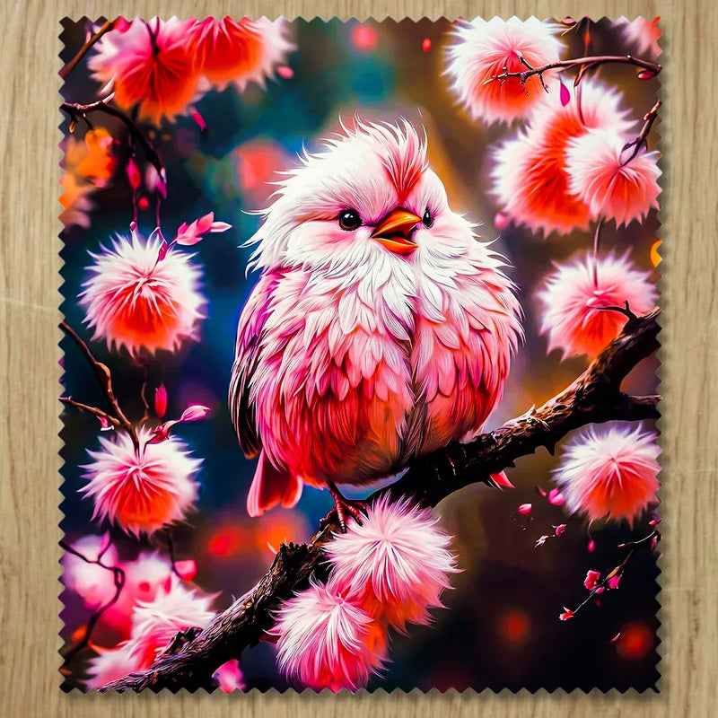 Chiffonnette Oiseau Rose