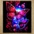 Chiffonnette Papillon Violet : chiffonnettes de nettoyage en microfibre noire avec motif papillon rose et violet vibrant