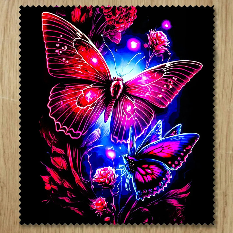 Chiffonnette Papillon Violet