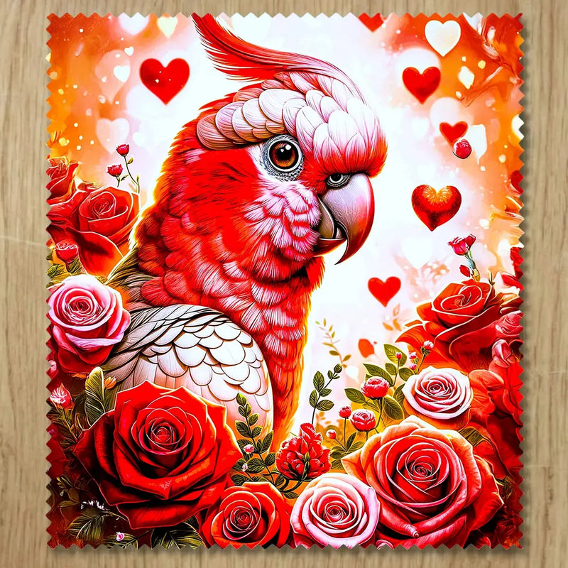 Chiffonnette Perroquet Rose