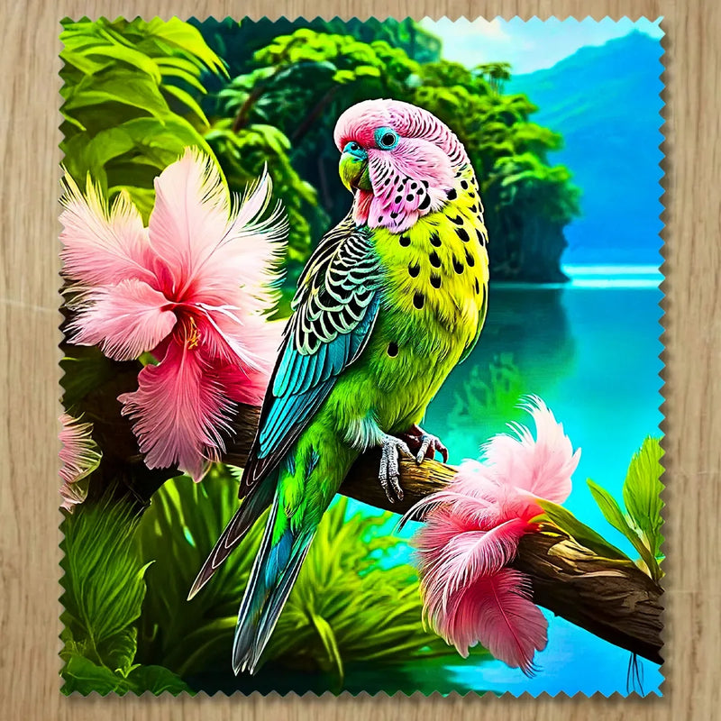 Chiffonnette Perroquet Tropical