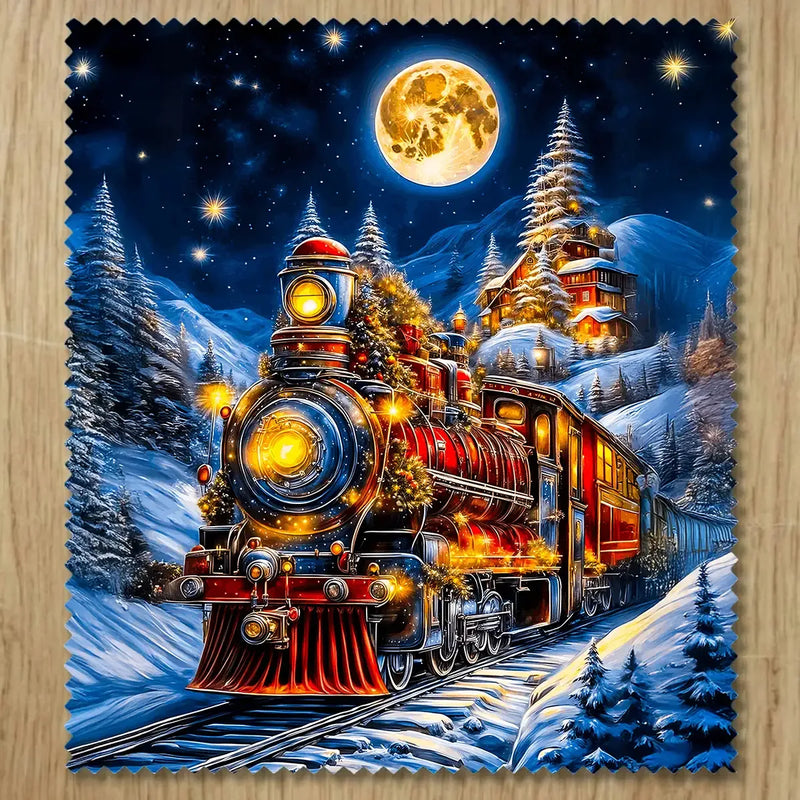 Chiffonnette Train Noël
