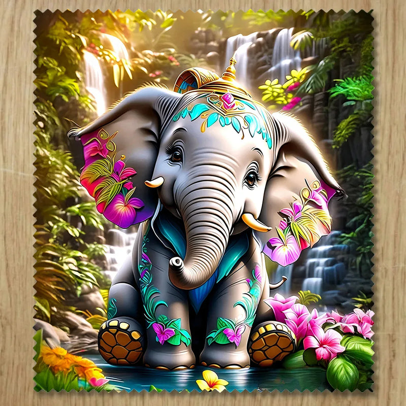 Chiffonnette Éléphant Bébé