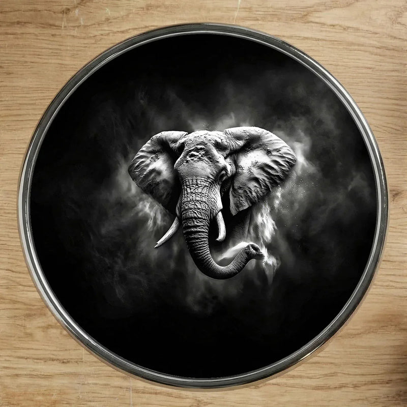Magnet Elephant Noir et Blanc