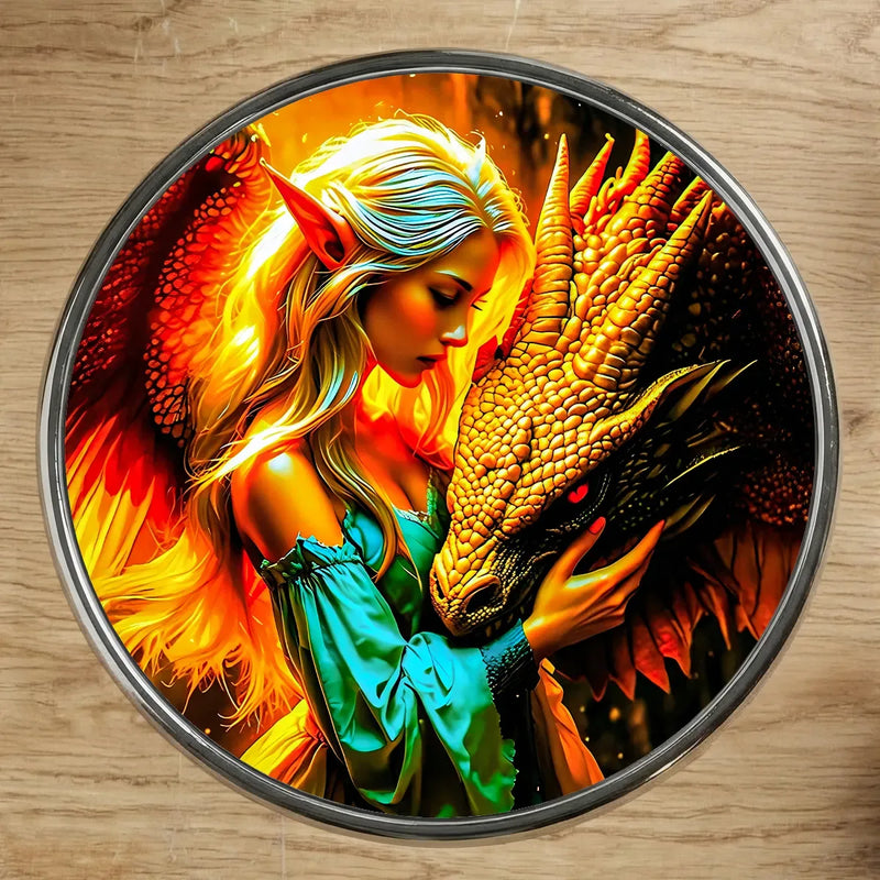 Magnet Femme et Dragon