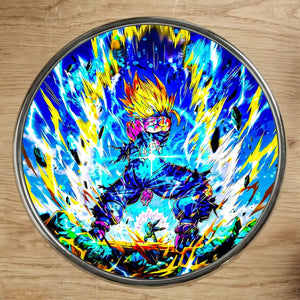 Magnet Gohan SSJ2 : plaque décorative Goku Super Saiyan énergie bleue explosive