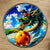 Magnet Goku Dragon Enfant : Goku enfant chevauchant Shenron avec Dragon Ball