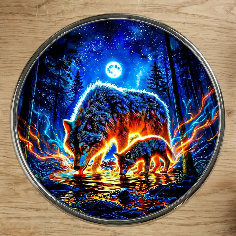 Magnet Loup Famille
