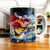 Tasse Barbe Blanche avec Luffy de One Piece en action, effets bleus