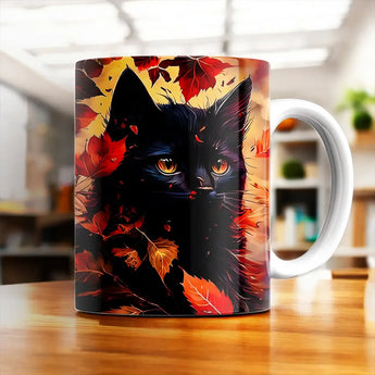 Mug Chat Automne - Les Bois d'Aurore