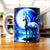 Tasse Cheval Blanc : cheval luminescent au clair de lune bleu