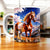 Tasse céramique blanche avec cheval pinto majestueux en montagne