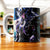 Tasse en céramique blanche avec illustration anime de chevalier doré gémeau sombre
