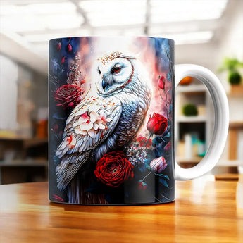 Mug Chouette Fleur - Les Bois d'Aurore