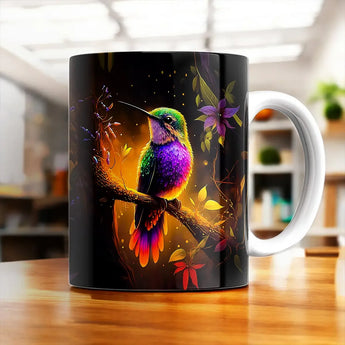 Mug Colibris Violet - Les Bois d'Aurore