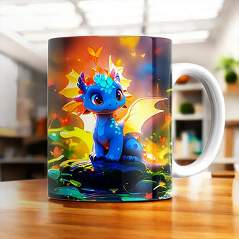 Mug Dragon Bleu - Les Bois d'Aurore
