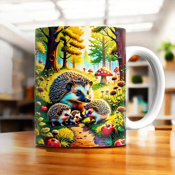 Mug Hérisson Famille - Les Bois d'Aurore