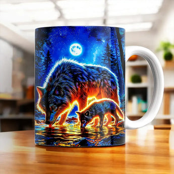 Mug Loup Famille - Les Bois d'Aurore