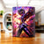 Tasse Seiya de Pégase en céramique blanche avec personnage anime en armure violette et or