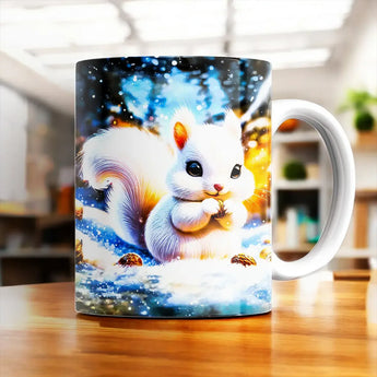 Mug Écureuil Blanc - Les Bois d'Aurore